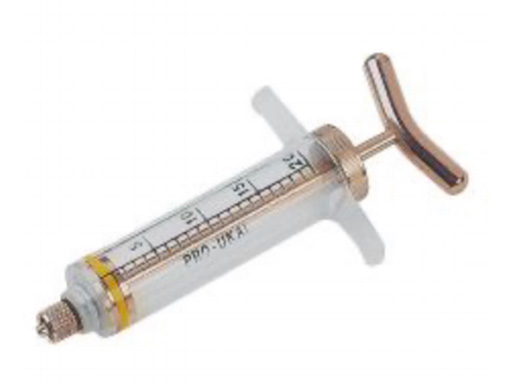 SERINGUE ACRYLIQUE AVEC ACIER INOXYDABLE 20ML