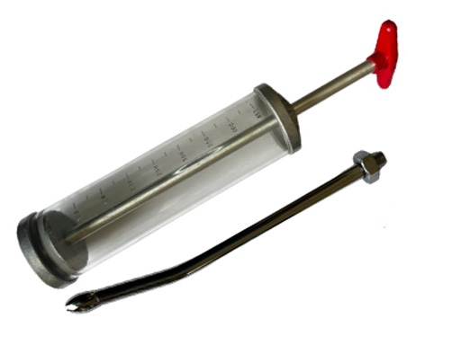 SERINGUE ACRYLIQUE AVEC ACIER INOXYDABLE 450 ML