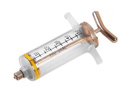 SERINGUE ACRYLIQUE AVEC ACIER INOXYDABLE 50 ML