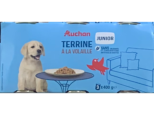 Terrine volaille chien junior