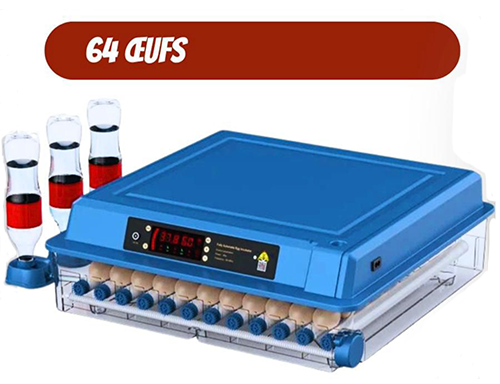 Couveuse automatique électrique 64 oeufs