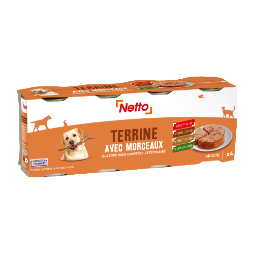 Netto terrine avec morceaux